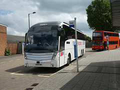Worthing Coaches (National Express owned) XW5611 (BU18 OSM) in Mildenhall - 26 Jun 2021 (P1080880)