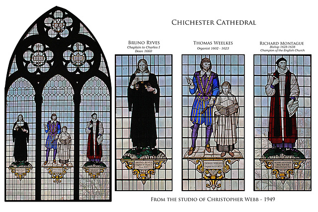 Chichester Cathedral - Ryves, Weelkes & Montague by Christopher Webb, 1949