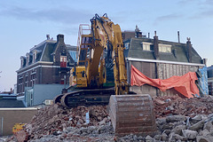 Work on the Octagon building project