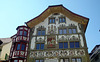 Wunderschön bemahlte Häuser in der Luzerner Altstadt