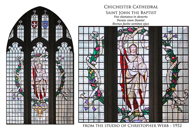 Chichester Cathedral - St John the Baptist by Christopher Webb, 1952