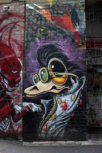 Melbourne - Elvis in AC/DC Lane