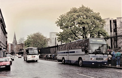 Cambridge Coach Services 397 (G97 RGG) and a Bus Éireann TE class in  Dublin - 11 May 1996 (311-7A)