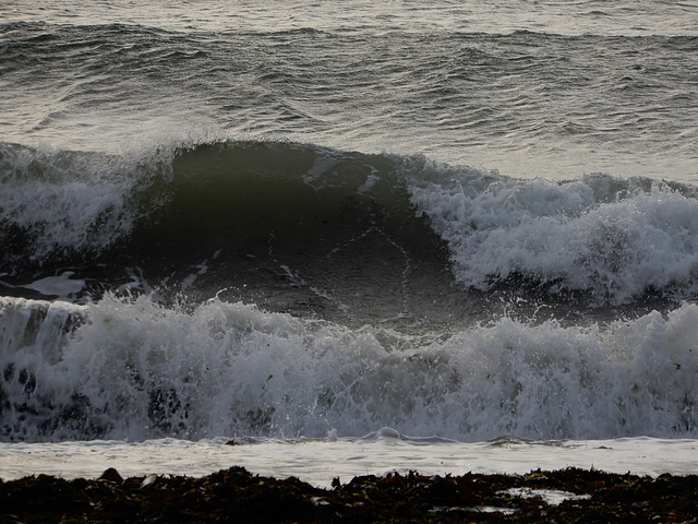 la mer est agitée