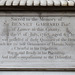 Sir Bennet Garrard 6th baronet (inscription)