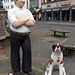 Christel Lechner: „Großer Mann mit Hund“ (PiP)