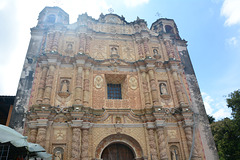 Mexico, Facade of Iglesia de Santo Domingo de Guzmán in San Cristobal de las Casas