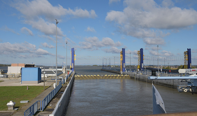 Gabcikovo Lock on the River Danube