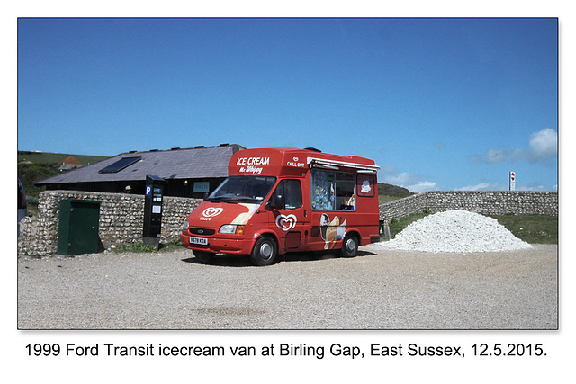 Icecream van at Birling Gap - 12.5.2015