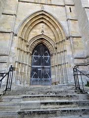 empingham church, rutland   (20), c14 west doorway