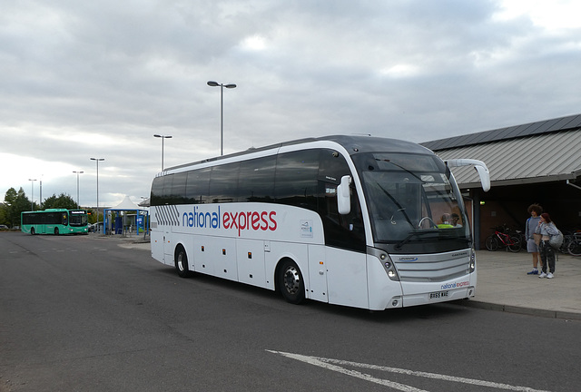 Ambassador Travel (National Express contractor) 93 (BX65 WAE) at the Trumpington Park & Ride site - 23 Jul 2022 (P1120709)