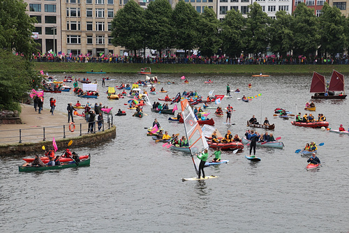 Protest zu Wasser