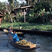 Bananentransport in den Khlongs zum Schwimmenden Markt in Bankok 1981