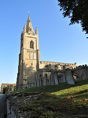 empingham church, rutland   (21), c14 spire and tower