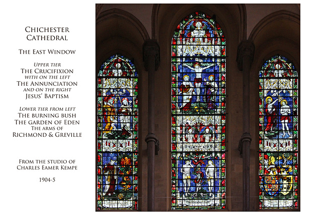 Chichester Cathedral - The East Window - by Charles Kempe 1904-5