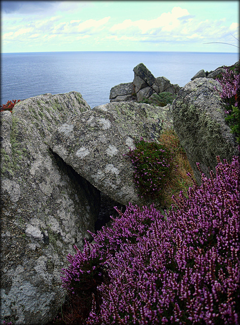 Heather, granite and sea