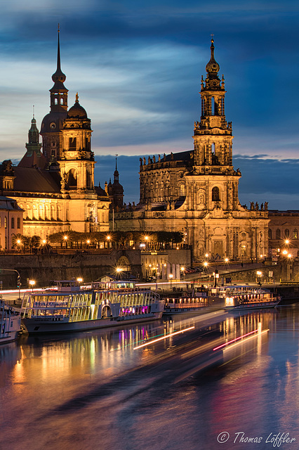 Abends in Dresden