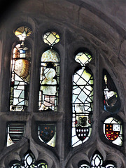 empingham church, rutland   (18), ?c14 heraldry and c15 glass in north transept