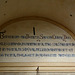 Italy, Assisi, The Blessings of Saint Francis on the Top Arch of Porta Nuova (New Gate)