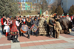 Bulgaria, Blagoevgrad, Carnival "Procession of the Kukers", Dancing to the Beat of Drums