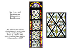 Emanuel window - Saint Andrew's Bishopstone - possibly by C Kempe