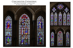 Chichester Cathedral - West Window - William Wailes - 1849 lower tier