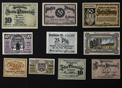 Group 01 A - Notgeld collage C1918 - 1920s