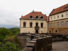 Zamek-Hotel Hruba Skala (and Trosky visible)