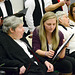 The choir was aided by musical assistants.