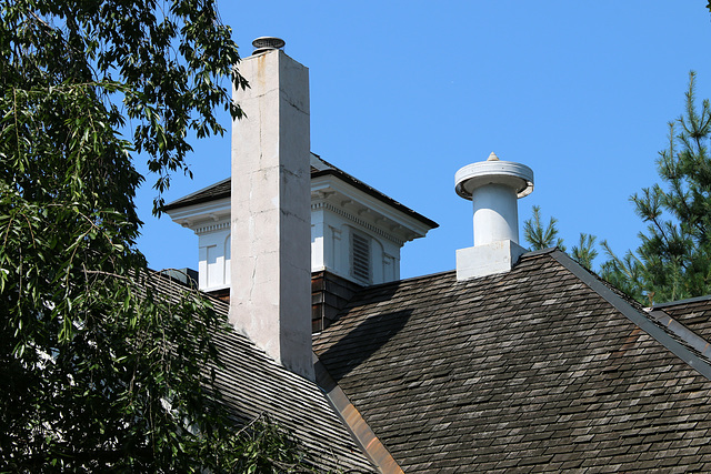 The old carriage house roof