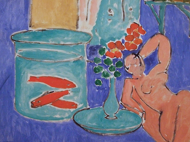 Detail of Goldfish and Sculpture by Matisse in MoMA, August 2010