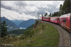 Kurvenlabyrinth mit der Rhätischen Eisenbahn