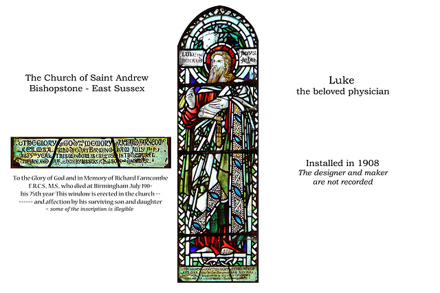 St Luke - Richard Farncombe memorial  - Saint Andrew's Bishopstone