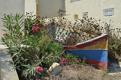 Malta, Gozo, New Life of Old Boat