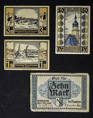 Group 02 A - Notgeld collage C1918 - 1920s