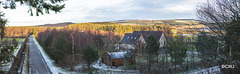 From the old Railway bridge on the Dava Way looking east