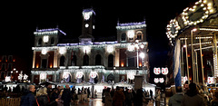 City Hall and Christmas market.