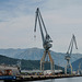 Cranes at Adriatic Shipyard Bijela