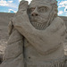 der "Wilde Mann" von  Lappeenranta am Sandskulpturen-Festival (© Buelipix)