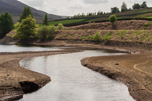 Woodhead Reservoir- the corner below Pike Naze Farm