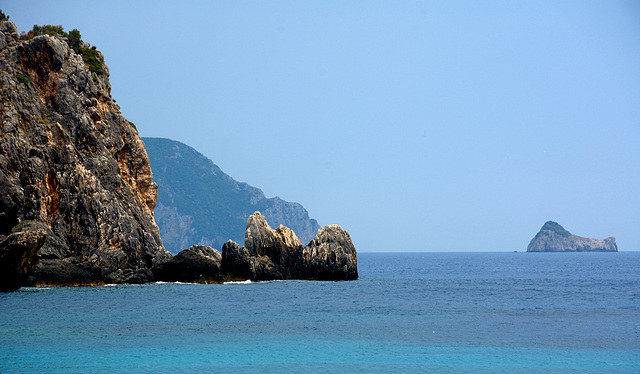 Palaiokastritsa bay view.