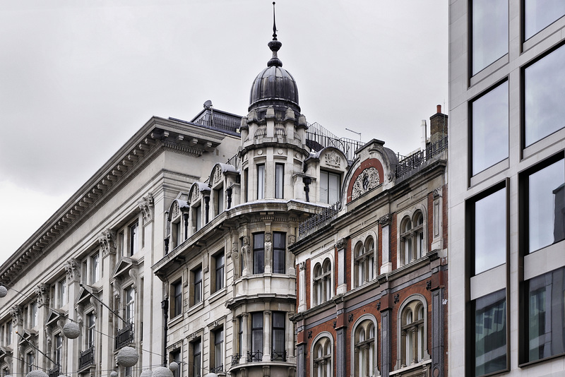 Near Oxford Circus – Oxford Street at Market Court, Fitzrovia, London, England