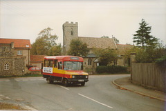 Eastern Counties TH911 (C911 BEX) in Barton Mills - 15 Oct 1988