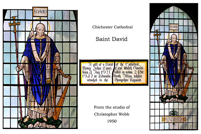 Chichester Cathedral St David IMH Evans by C Webb