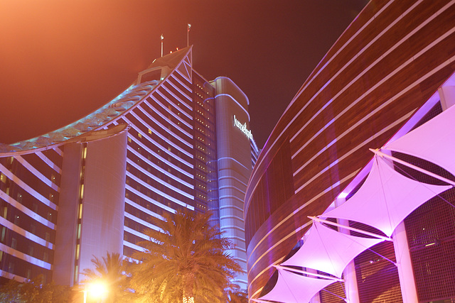 Jumeirah Beach Hotel At Night