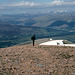 Steve takes a look back at the view while climbing to Carn Mor Dearg 16th May 1994