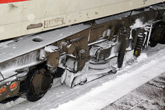Eiszeit an der Eisenbahn