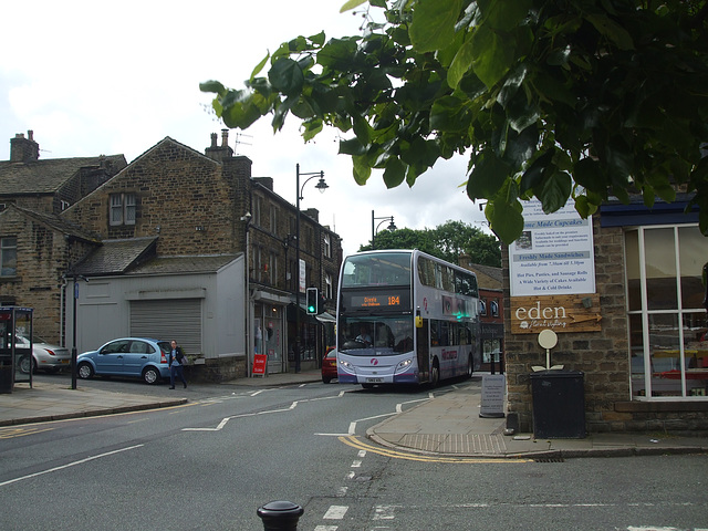 First Manchester 33751 (SN12 AOL) in Uppermill - 6 Jul 2015 (DSCF0773)