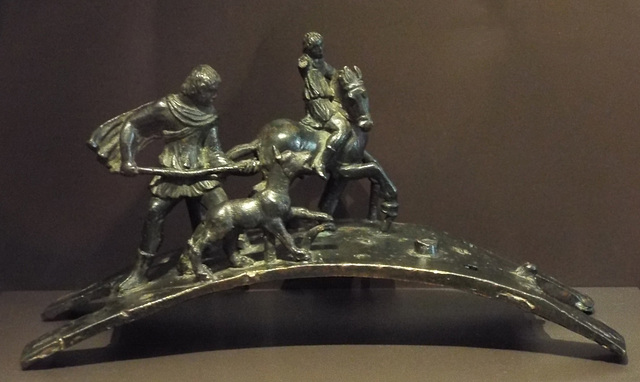 Bronze Hunting Scene in the Archaeological Museum of Madrid, October 2022