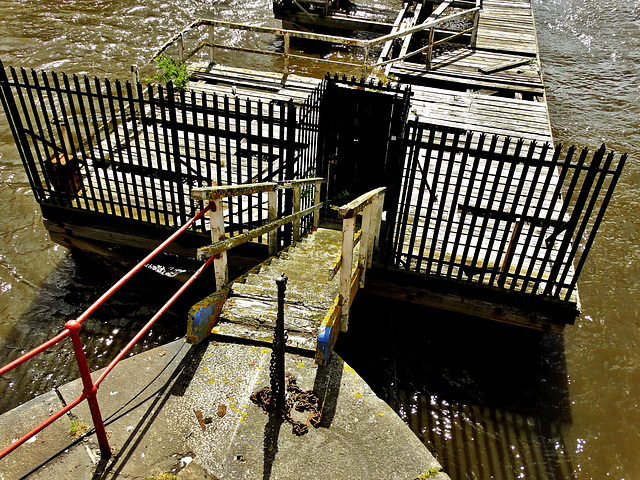 Below the bridge. On the Tyne Newcastle